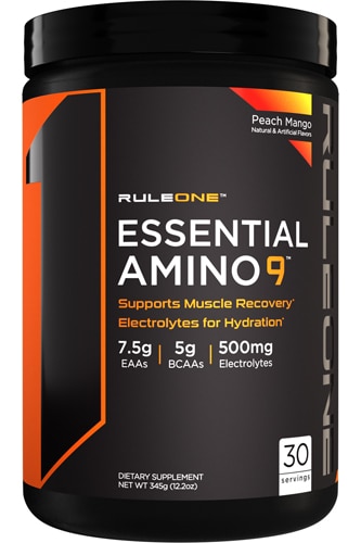 R1 Essential Amino 9 персик-манго — 30 порций (12,2 унции) Rule One Proteins