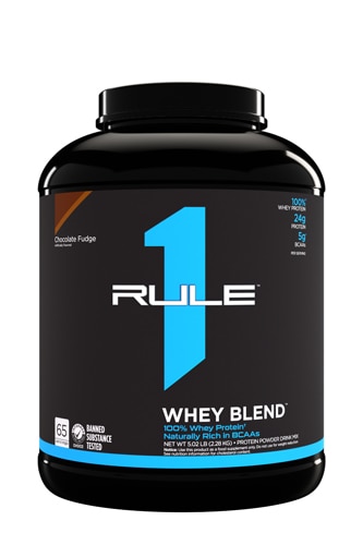 Смесь сывороточного белка R1 Whey Blend с шоколадным муссом 65 порций - 2.27 кг Rule One Proteins