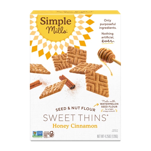 Sweet Thins Мед с корицей и без глютена — 4,25 унции Simple Mills