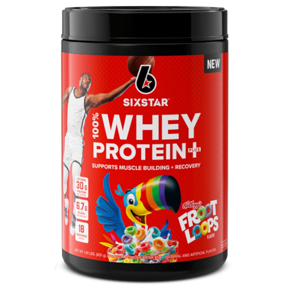 100% Whey Protein Plus Kellogg's Froot Loops -- 18 Servings (Порции) Six Star