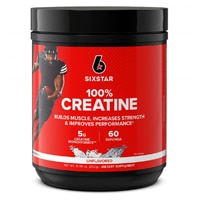 100% Creatine Unflavored (Без вкуса) -- 60 Servings (Порции) Six Star