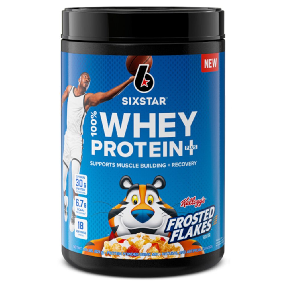 100% Whey Protein Plus Kellogg's Frosted Flakes -- 18 Servings (Порции) Six Star