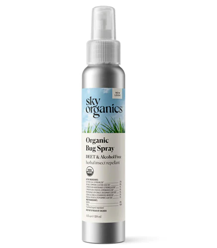 Organic Bug Spray -- 4 oz Sky Organics