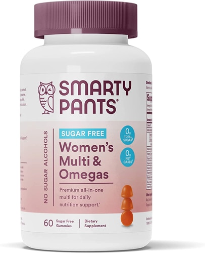 Женские мульти- и омега-продукты без сахара, 60 жевательных конфет SmartyPants