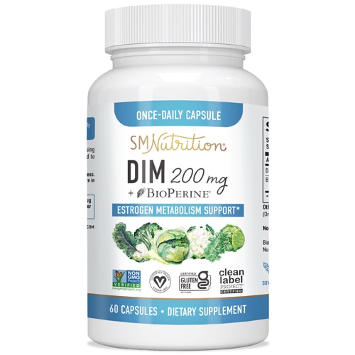 DIM Plus BioPerine, 200 мг, 60 капсул SMNutrition