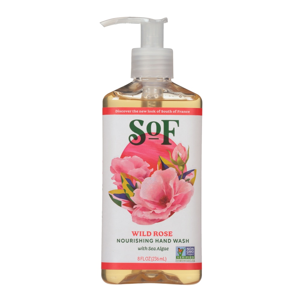 Питательное жидкое средство для мытья рук «Дикая роза», 8 жидких унций SoF