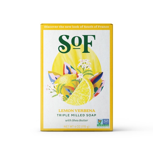 Овальное мыло тройного помола с лимоном и вербеной — 6 унций SoF