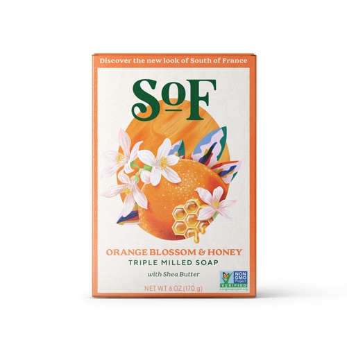 Овальное мыло тройного помола с медом цветов апельсина — 6 унций SoF