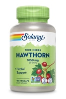 Цельные ягоды боярышника — 525 мг — 180 растительных капсул Solaray