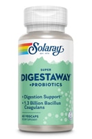 Super Digestaway и пробиотики — 60 растительных капсул Solaray