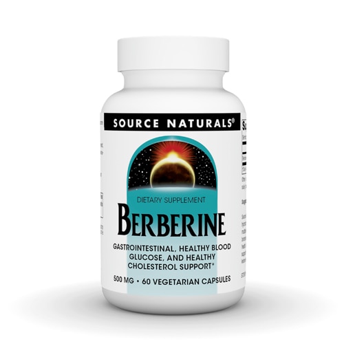 Берберин - 500 мг - 60 растительных капсул - Source Naturals Source Naturals