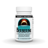 Берберин — 500 мг — 30 вегетарианских капсул Source Naturals