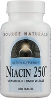 Niacin 250™ Vitamin B-3 -- 250 mg - 250 Tablets (Таблетки) Source Naturals