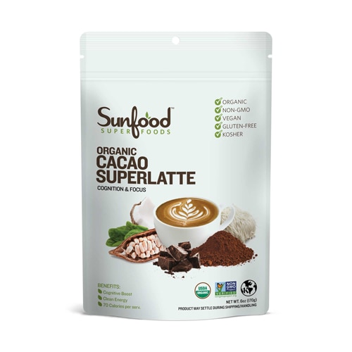 -Superfoods Суперлатте с какао — 6 унций Sunfood
