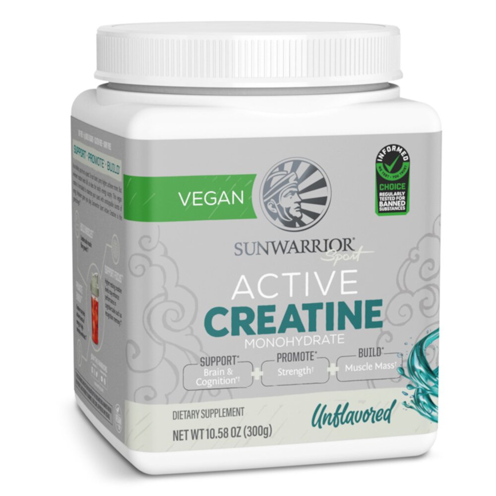 Active Creatine Unflavored (Без вкуса) -- 60 Servings (Порции) Sunwarrior