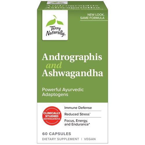 Andrographis and Ashwagandha -- 60 Capsules (Капсулы) Terry Naturally