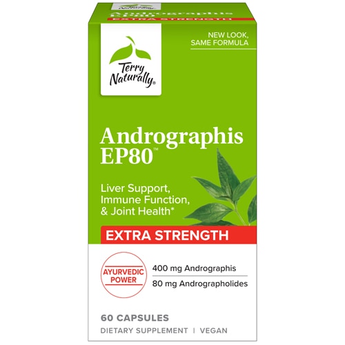 Andrographis EP80 Extra Strength -- 60 Capsules (Капсулы) Terry Naturally