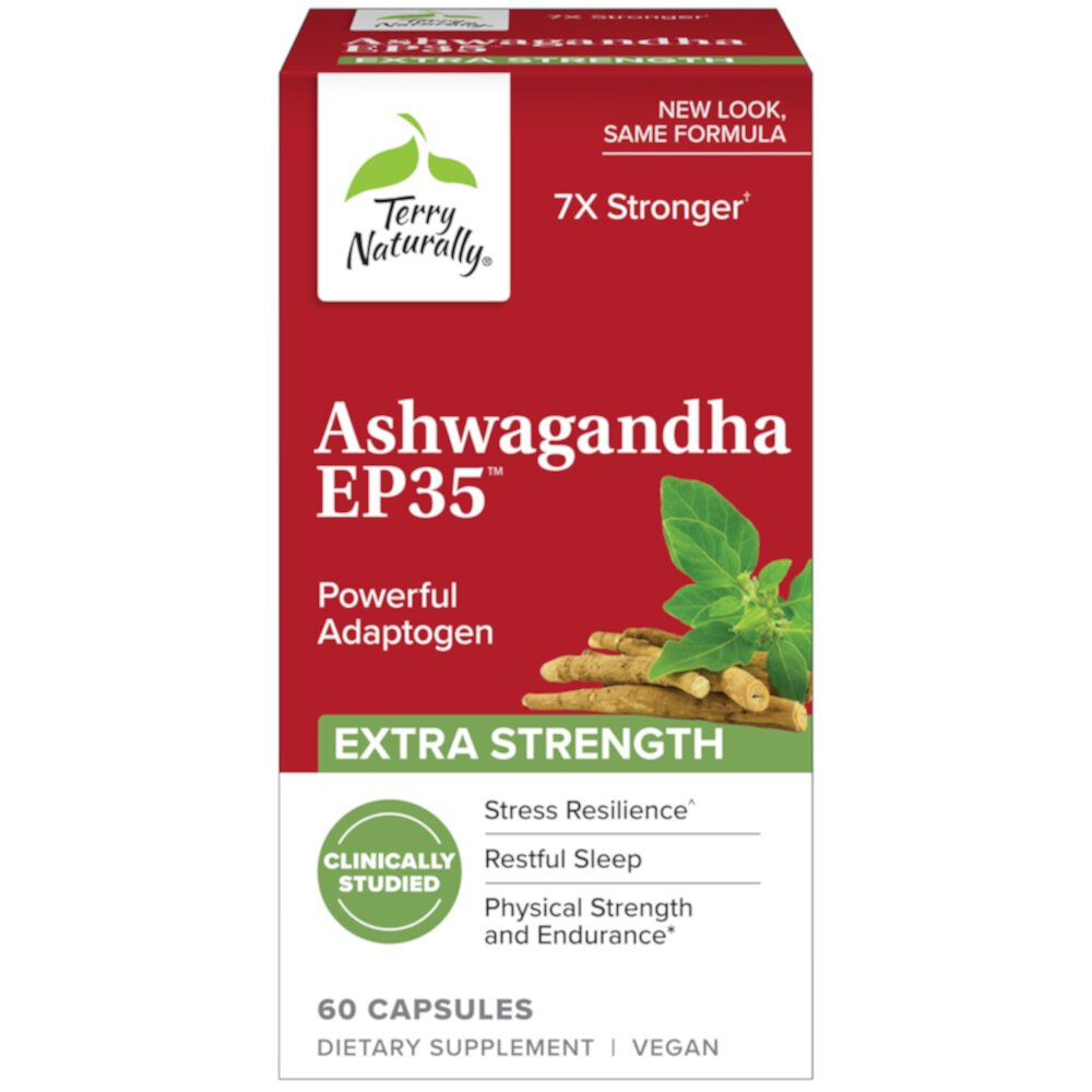 Ashwagandha EP 35 Extra Stength - 60 капсул - Terry Naturally Terry Naturally