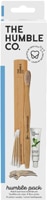 Дорожный набор бамбуковой зубной щетки с зубной нитью и ватными тампонами — 1 комплект The Humble Co.