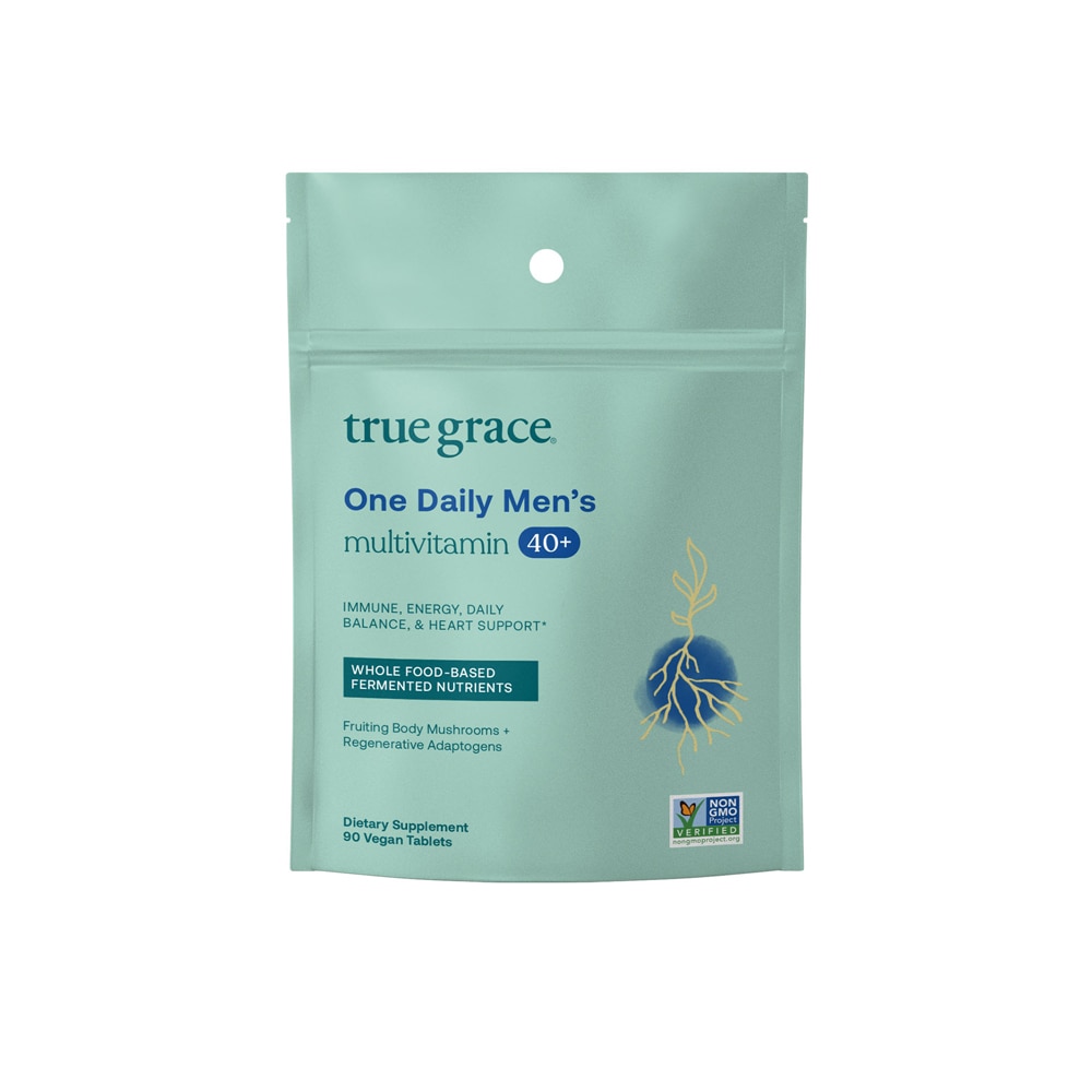 One Daily Men's 40+ Multivitamin -- 90 Vegan Tablets (Таблетки) True Grace