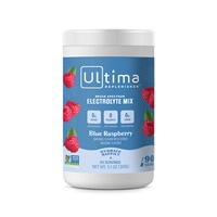 Ultima Replenisher - Канистра с гидратирующим электролитом, смесь для питья, синяя малина, 90 порций Ultima