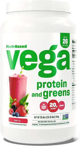 Протеиновый порошок с ягодами Protein & Greens — 26 порций Vega