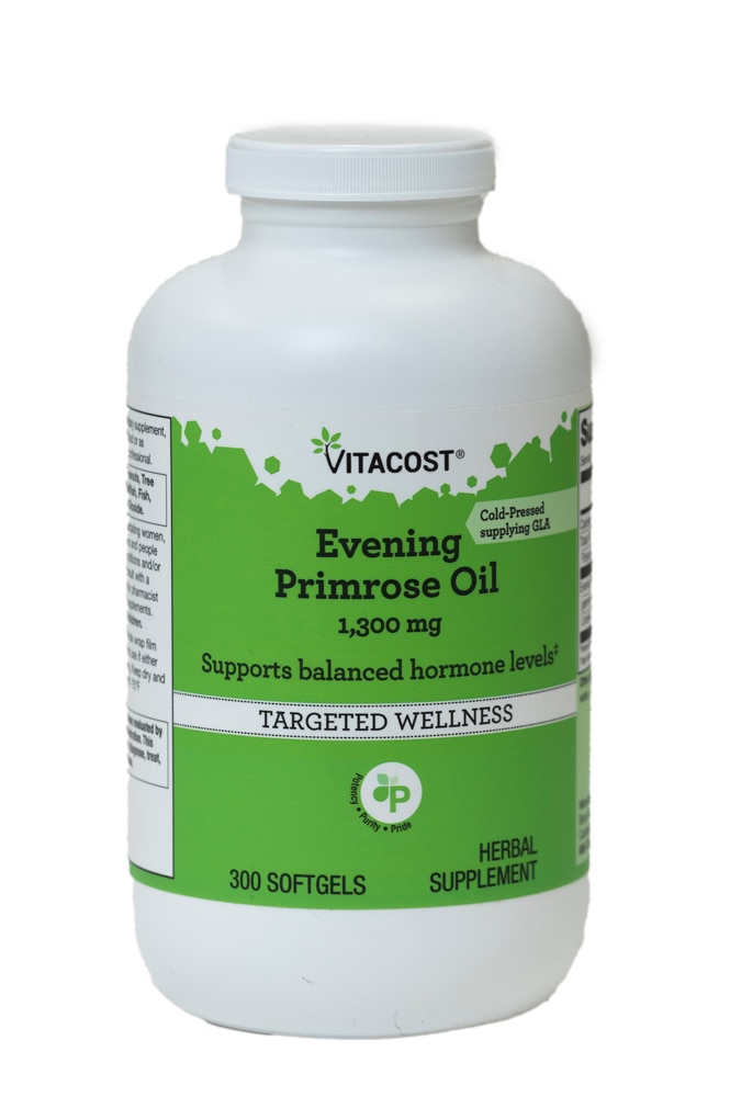 Evening Primrose Oil -- 1300 mg - 300 Softgels (Мягкие капсулы) Vitacost