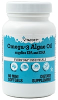 Omega-3 Algae Oil -- 60 Softgels (Мягкие капсулы) Vitacost