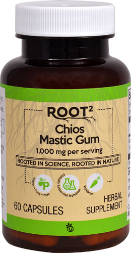 Мастиковая Жвачка Хиос - 1000 мг - 60 капсул - Vitacost-Root2 Vitacost-Root2