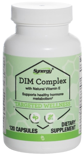 Synergy DIM Complex with Natural Vitamin E -- 120 Capsules (Капсулы) Vitacost-Synergy