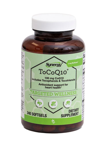 ToCoQ10® — 100 мг — 240 мягких таблеток Vitacost-Synergy