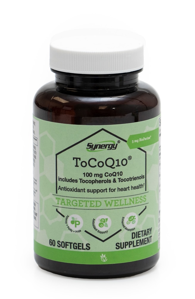 ToCoQ10® — 100 мг — 60 мягких таблеток Vitacost-Synergy