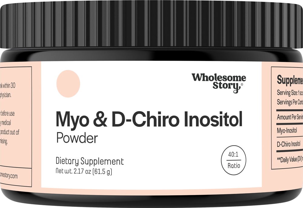 Myo & D-Chiro Инозитол порошок - 30-дневный запас - 61,5 мл - Wholesome Story Wholesome Story