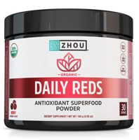 Organic Daily Reds Antioxidant Superfood Powder (Порошок) Berry -- 30 Servings (Порции) Zhou