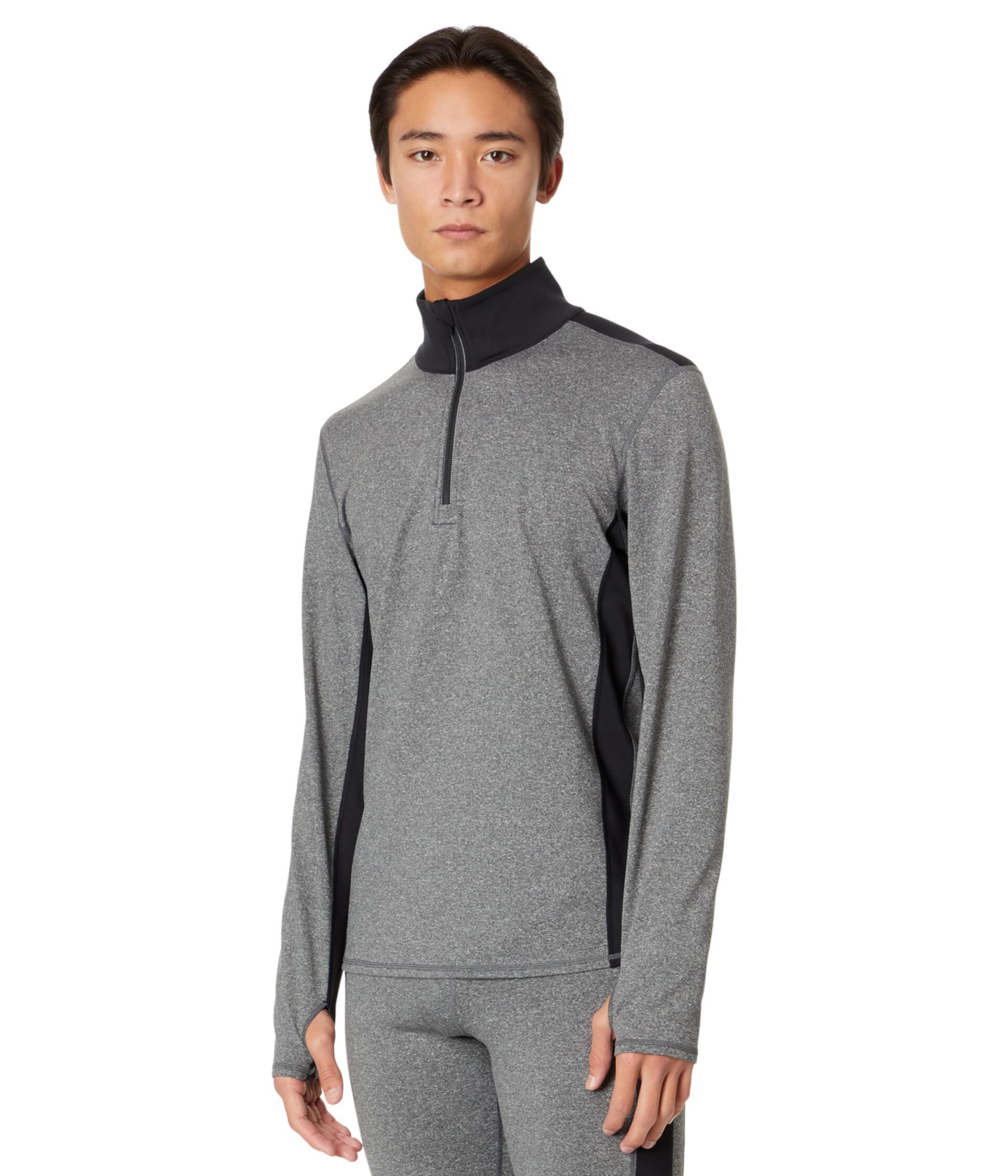 Micro Elite Chamois Color Block Zip-T Hot Chilly's