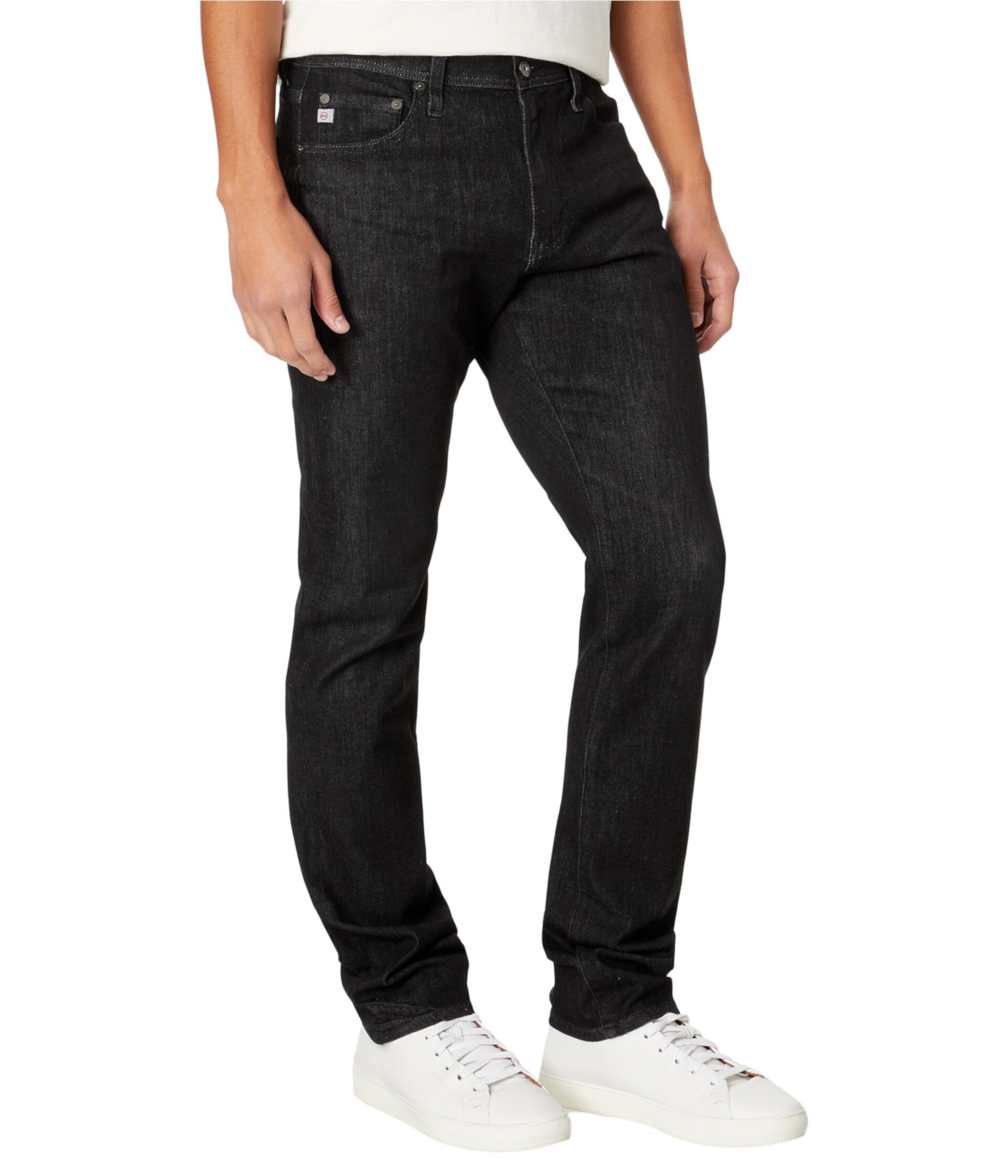 Джинсы прямого кроя Everett Slim в цвете Черный мрамор AG Jeans