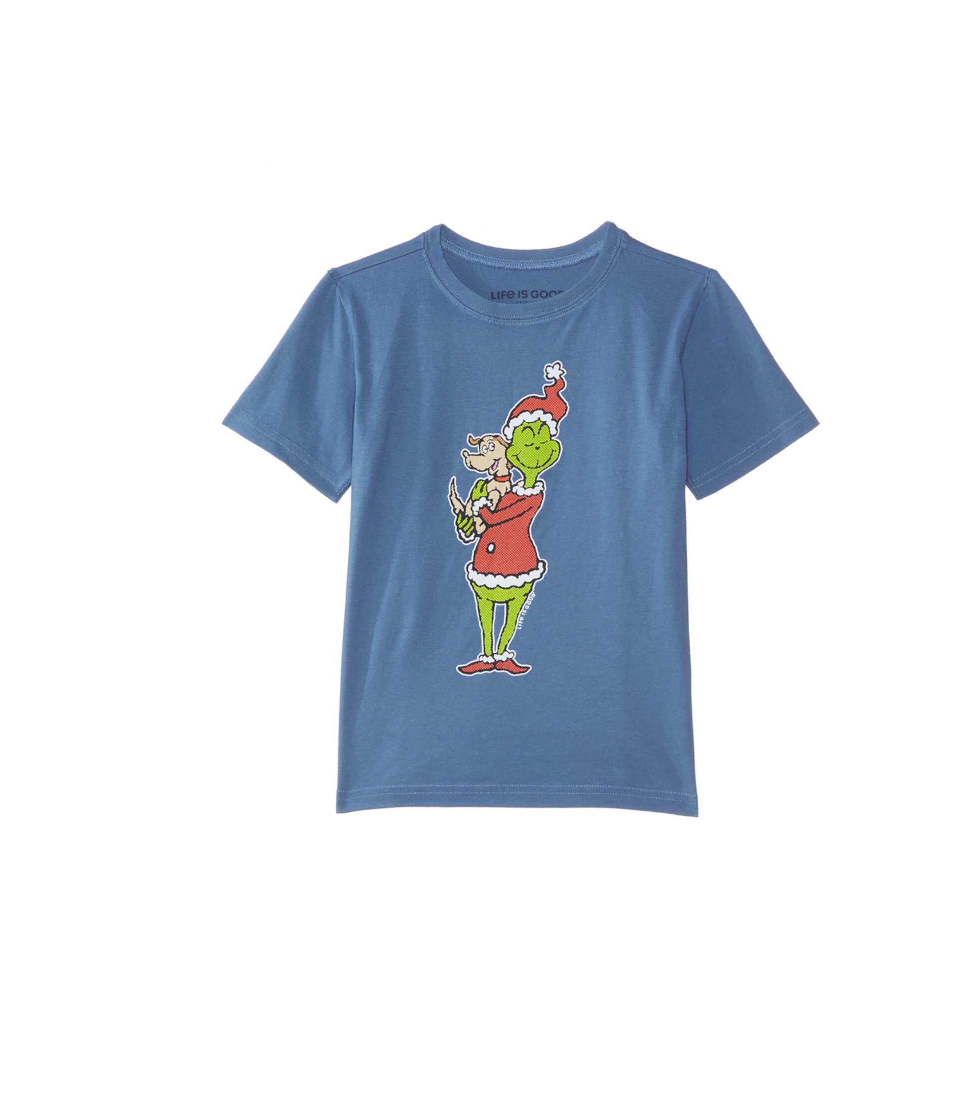 Детская Футболка Life is Good Pop Art Grinch and Max Short Sleeve Crusher™ Life is Good