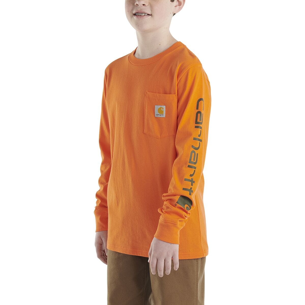Футболка с карманами и длинными рукавами – для маленьких мальчиков Carhartt