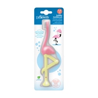 Зубная щетка для малышей Flamingo Pink (1–4 года), не содержит BPA — 1 зубная щетка Dr. Brown's
