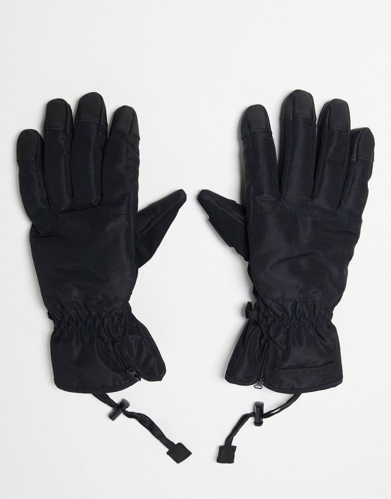 Черные лыжные перчатки ASOS 4505 ASOS 4505