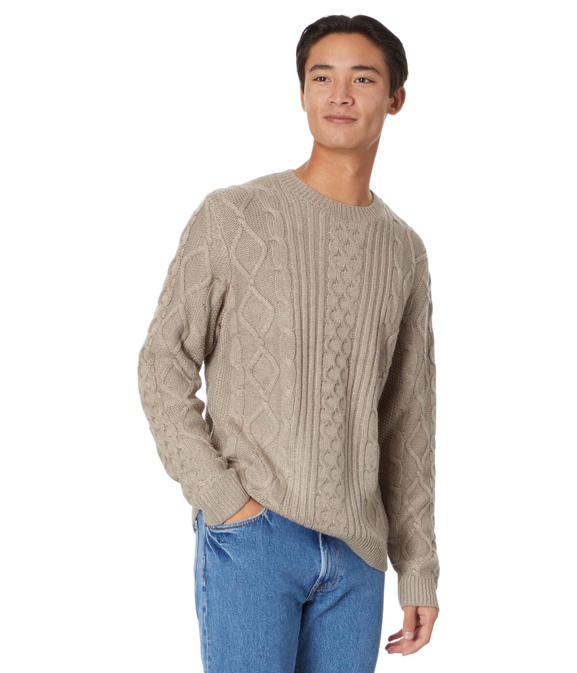 Мужской Свитер Lucky Brand Mixed Stitch Tweed Lucky Brand