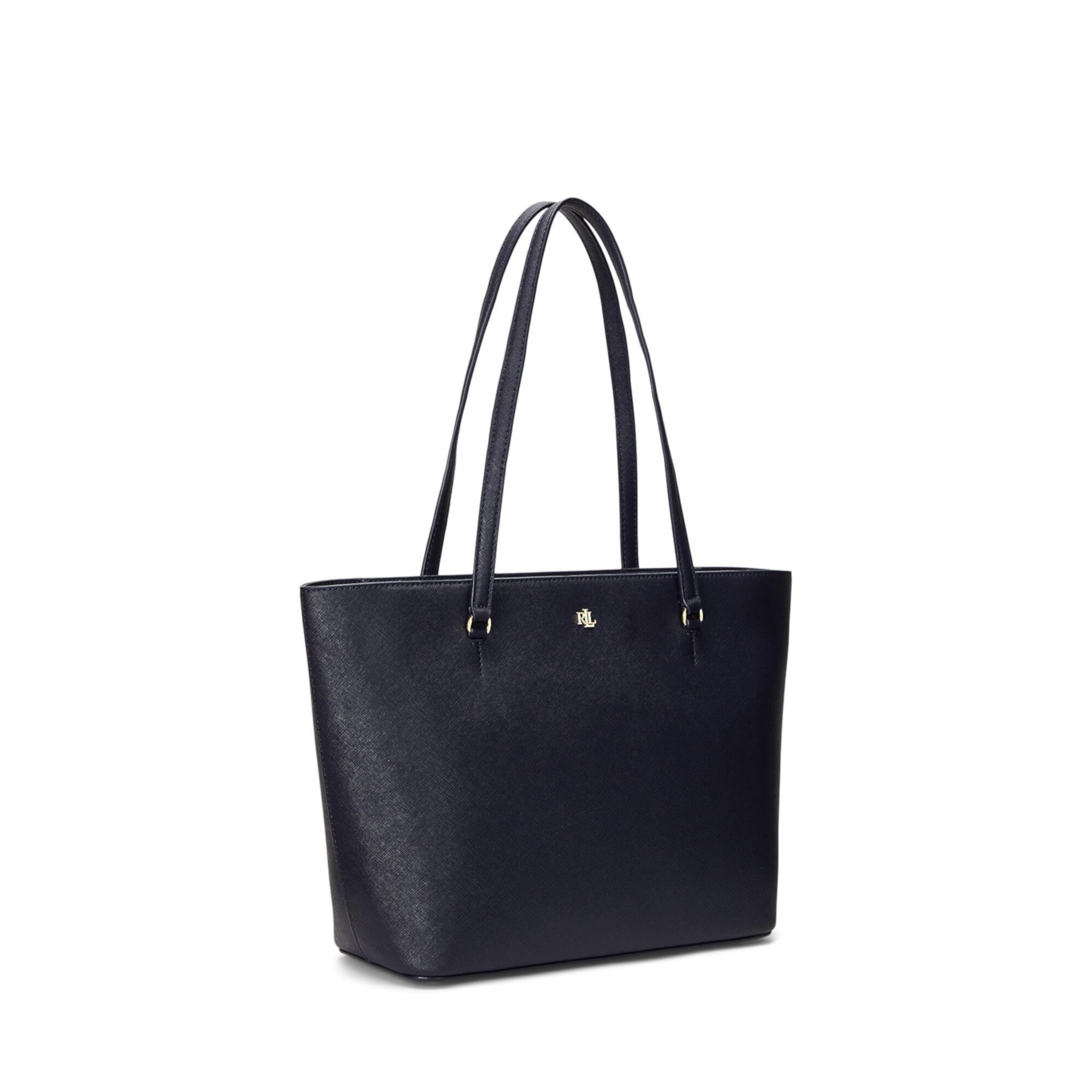 Кожаная сумка-тоут Karly среднего размера с перекрестием LAUREN Ralph Lauren