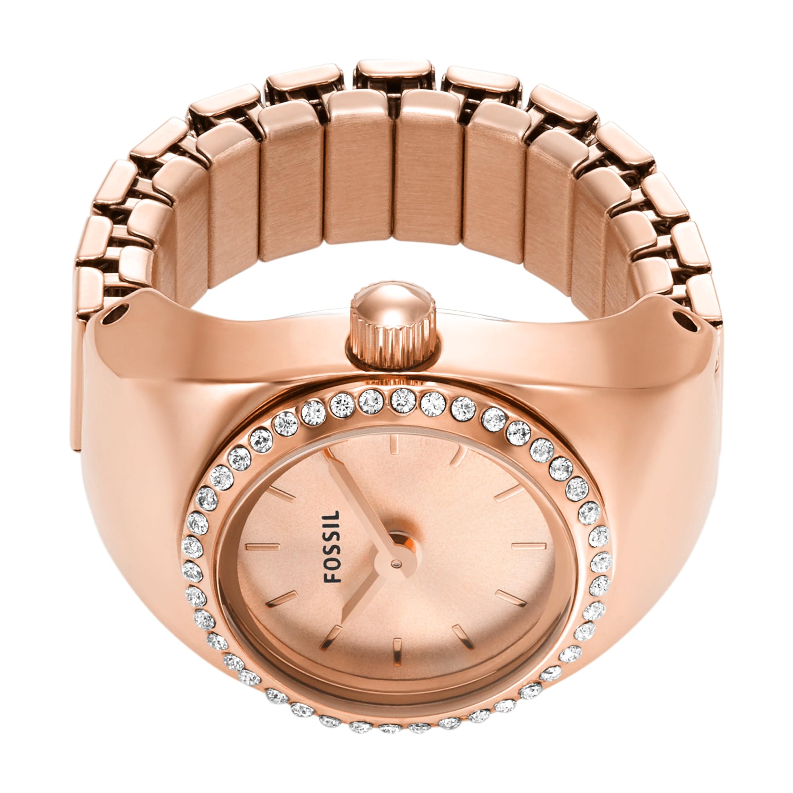 Кольцо для часов с тремя стрелками, нержавеющая сталь цвета розового золота - ES5320 Fossil