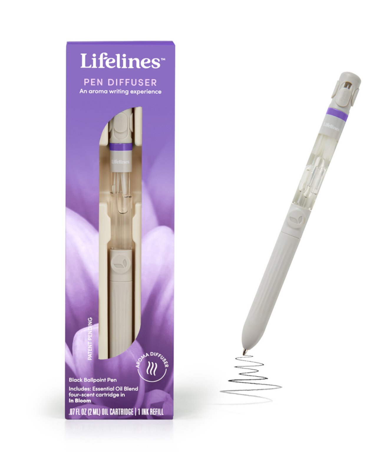 Диффузор-ручка с 4 ароматическими картриджами в цвете Bloom Lifelines