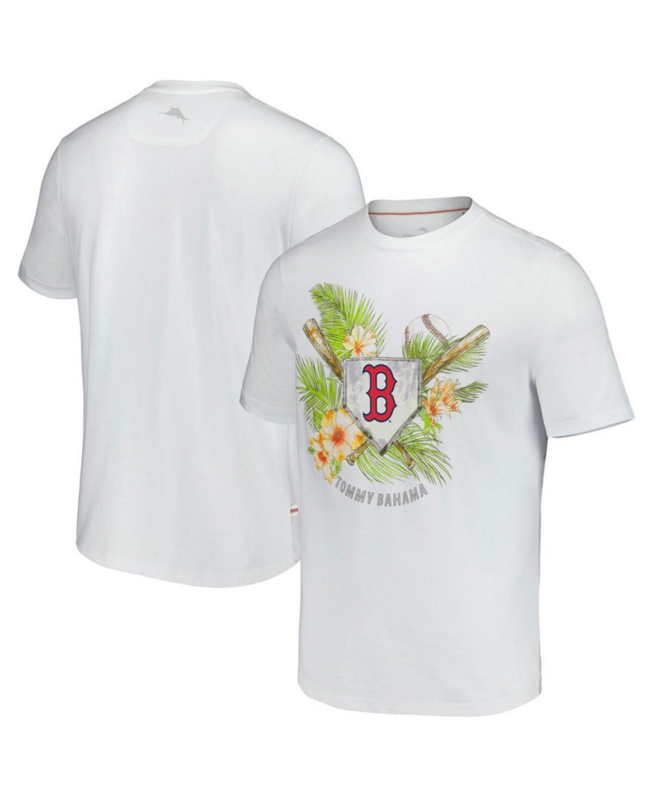 Мужская белая футболка Boston Red Sox Island League Tommy Bahama