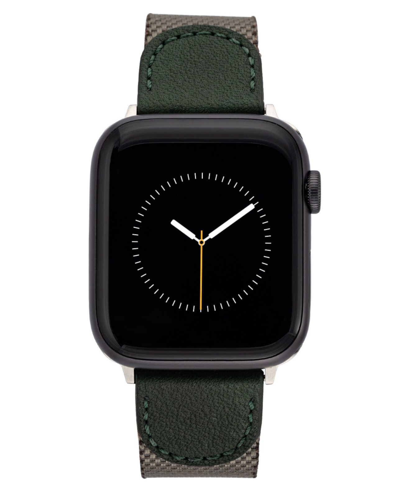 Мужской темно-зеленый нейлоновый ремешок премиум-класса, совместимый с Apple Watch 42 мм, 44 мм, 45 мм, Ultra, Ultra2 Vince Camuto