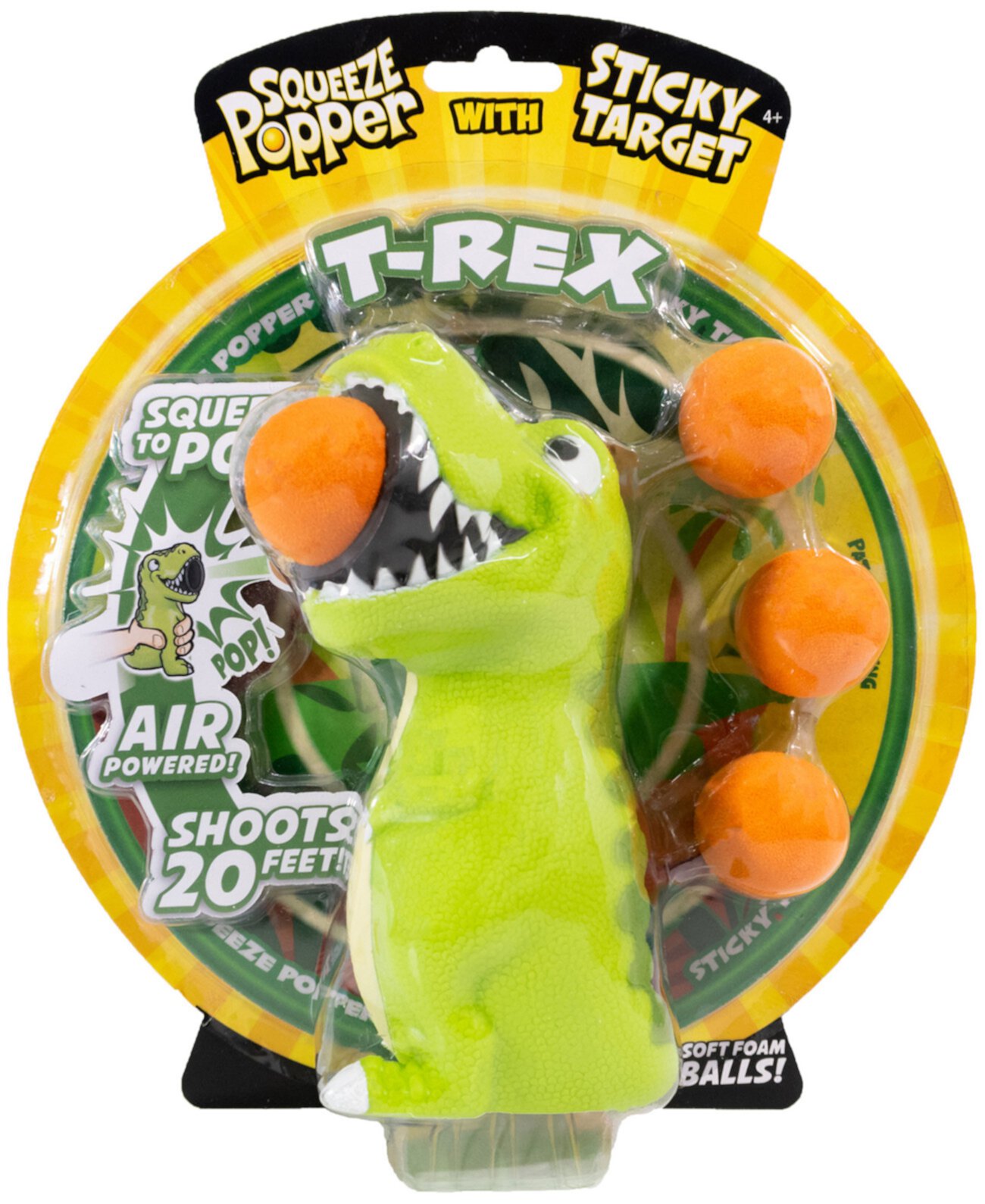 Поппер T-Rex с липкой мишенью HOG WILD TOYS