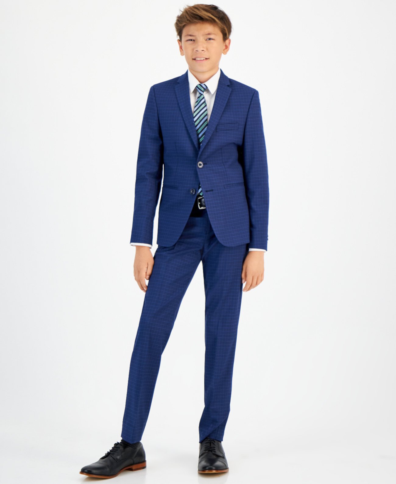 Костюм Для Мальчиков Michael Kors Big Boys Silver Slim Fit Stretch Suit Jacket Michael Kors