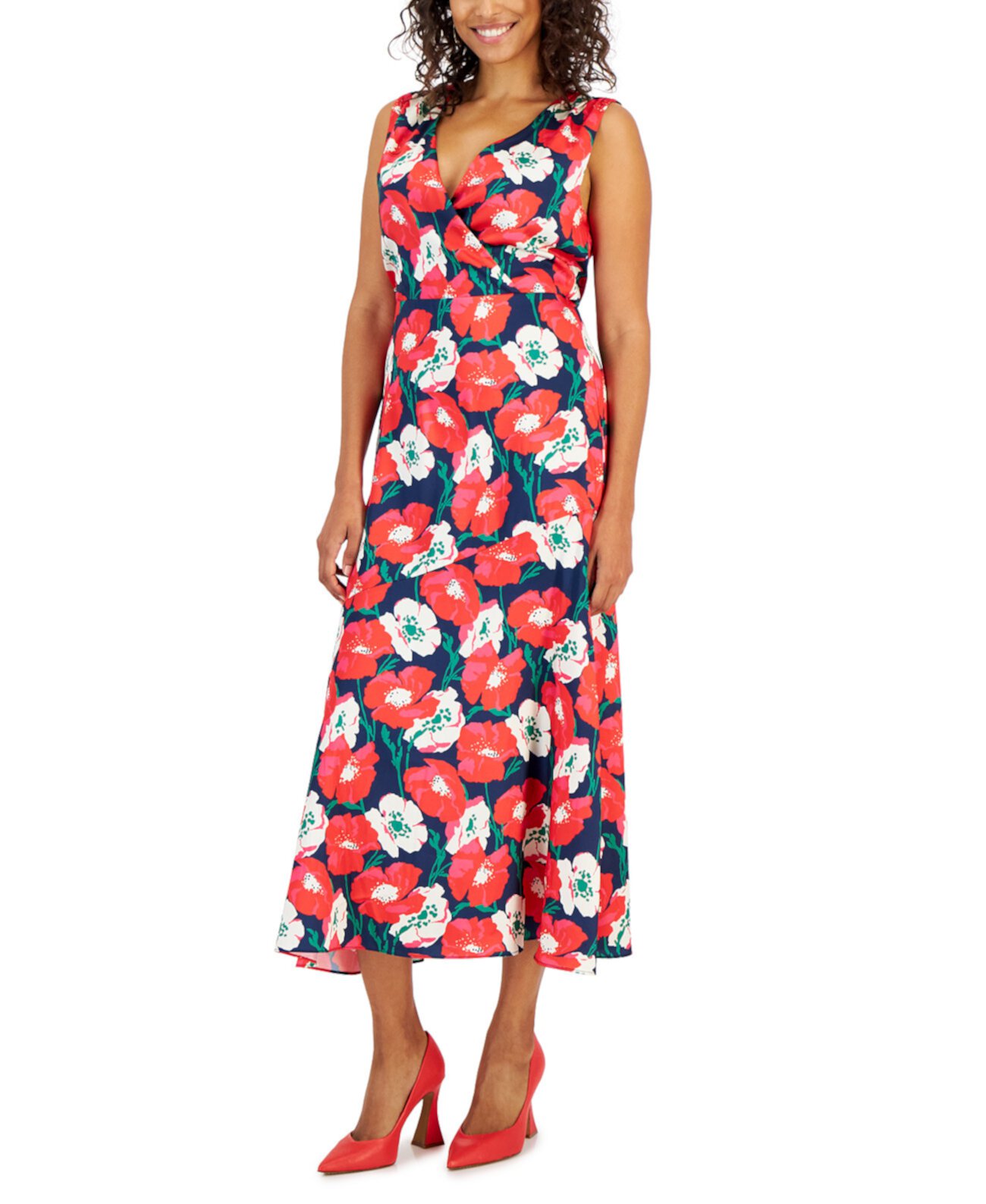 Женское шифоновое платье А-силуэта с цветочным принтом Sam Edelman