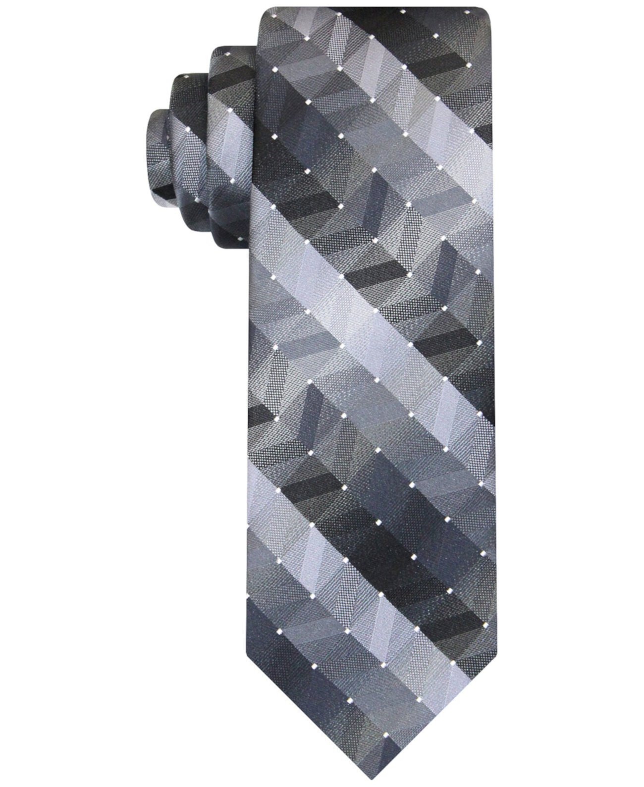 Мужской длинный галстук с геометрическим рисунком в горошек Van Heusen